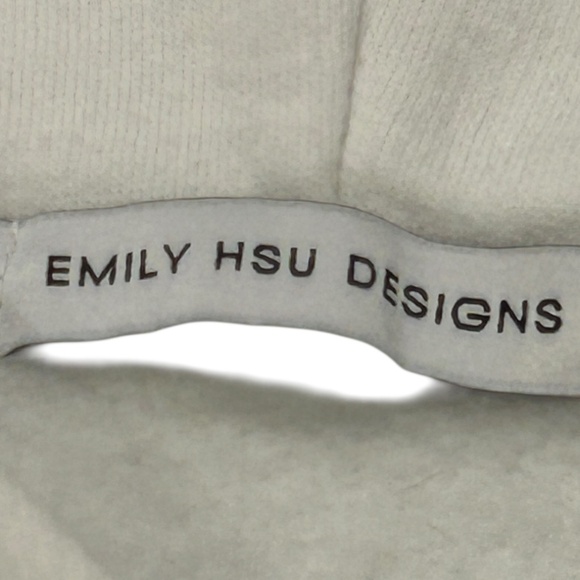 Emily HSU Designs Sweatshirt size L Hoodie in white Women's - Picture 3 of 5